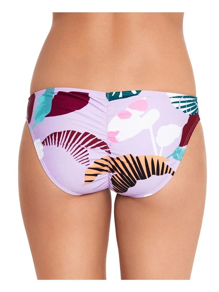 SALT + COVE Women's Stretch Cinched-Back Lined Hipster Swimsuit Bottom L