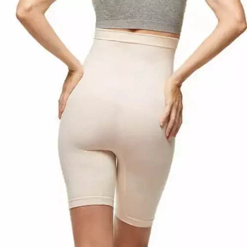 Yummie By Heather Thomson Women's 1-PK High Waist Shaping Short, TAN, Large