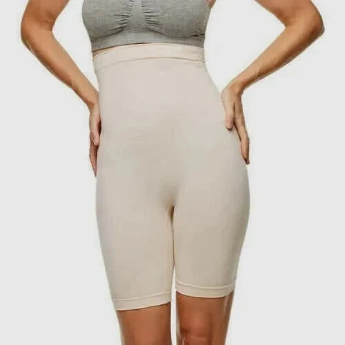 Yummie By Heather Thomson Women's 1-PK High Waist Shaping Short, TAN, Large