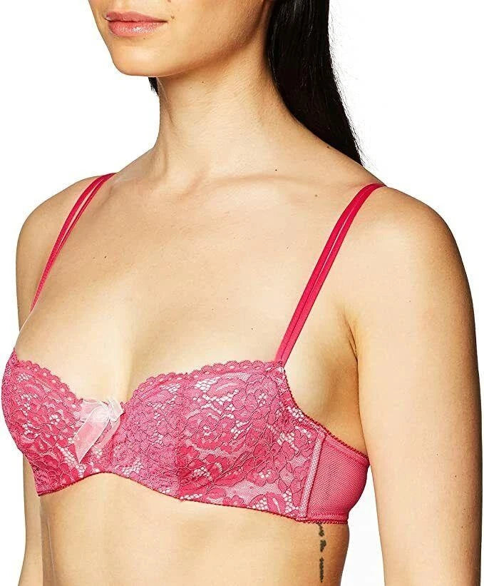 b.tempt'd by Wacoal Women's Ciao Bella Balconette Bra, Pink Yarrow, 32DD