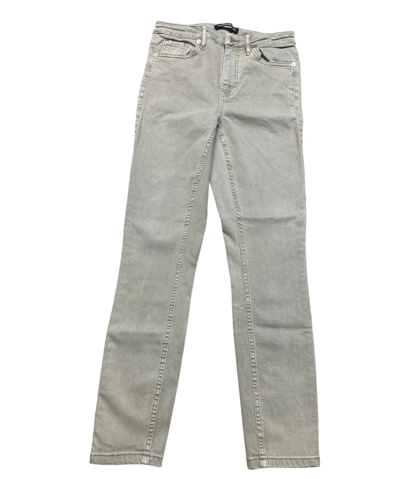 Calvin Klein Jeans Women's Contour Skinny Fit Jeans, Light Green, Size 4