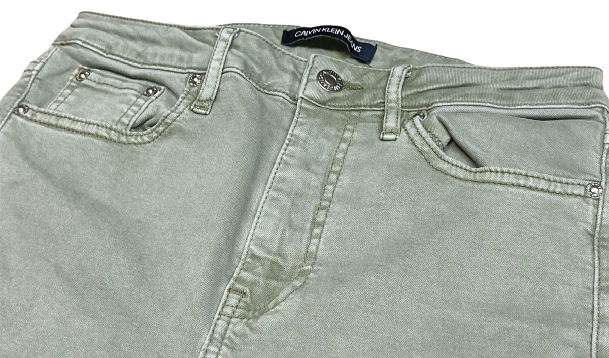 Calvin Klein Jeans Women's Contour Skinny Fit Jeans, Light Green, Size 4-3