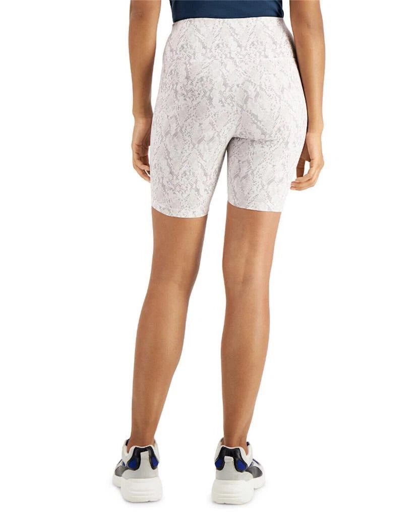 INC International Concepts Snakeskin-Print Bike Shorts, SNAKE, Sz X-Small