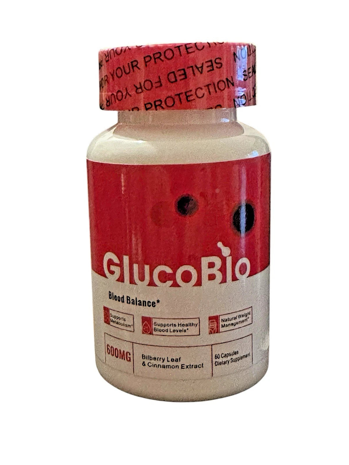 GlucoBio Blood Balance All Natural Ingredients, Extra Strength For Men and Women