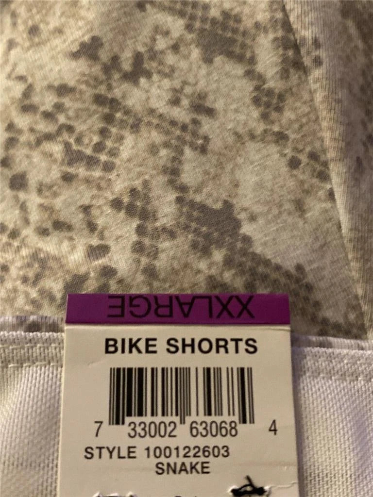 INC International Concepts Snakeskin-Print Bike Shorts, SNAKE, XXL-3