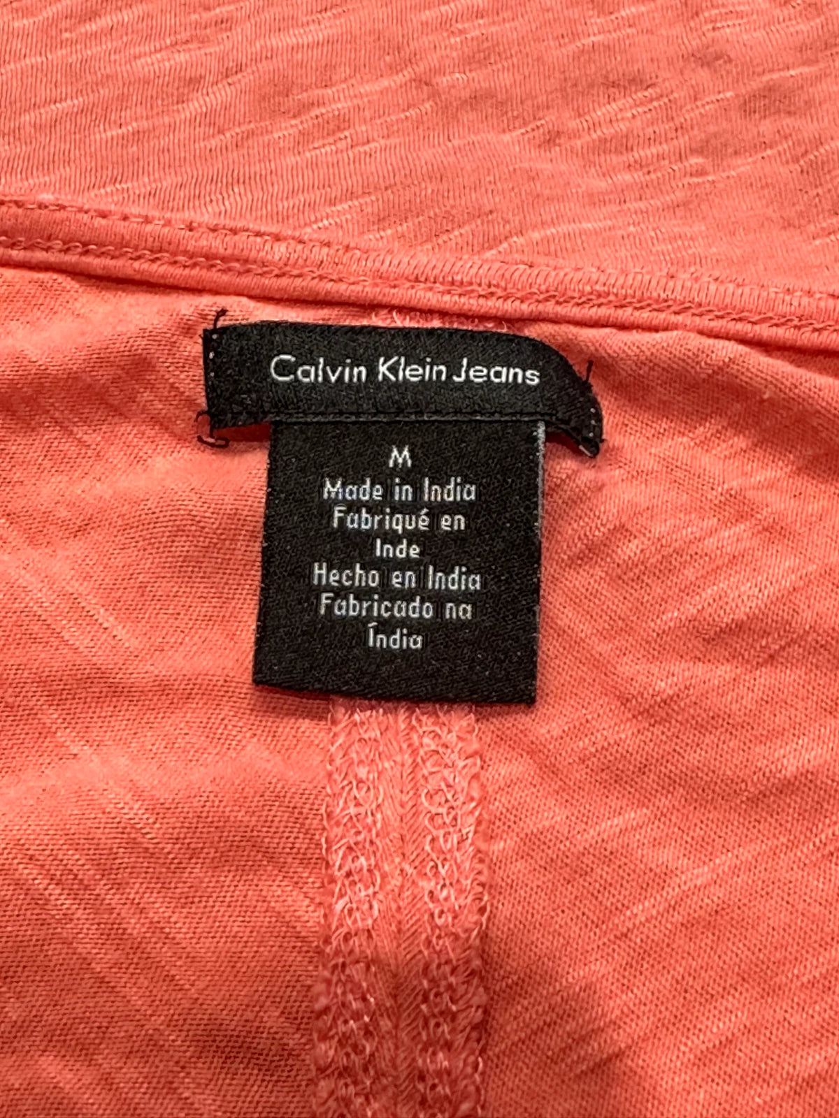 Calvin Klein Women's Cold Shoulder Short Sleeve Top, Pink, M