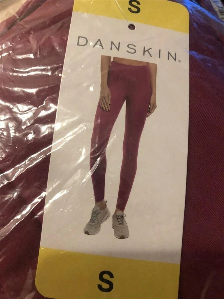 Danskin Women's Lightweight Contour High Waist Legging, BERRY, S-3