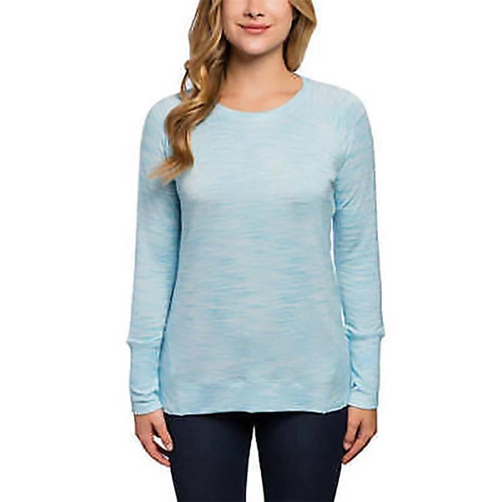 Champion Women's Long Sleeve&nbsp; Tee, BLUE JEWEL, M