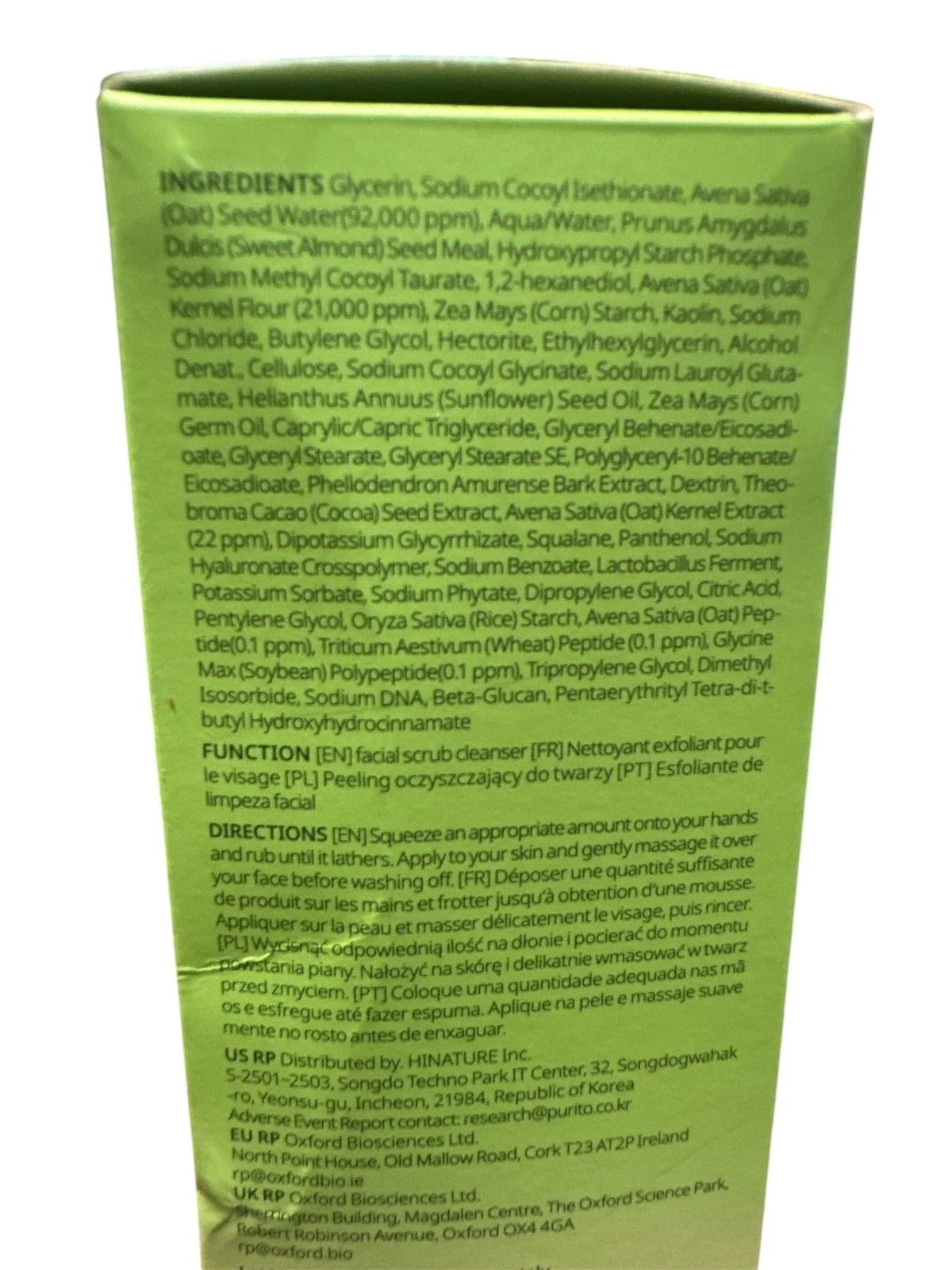Purito Seoul Oat In Gentle Exfoliating Face Cleanser-2