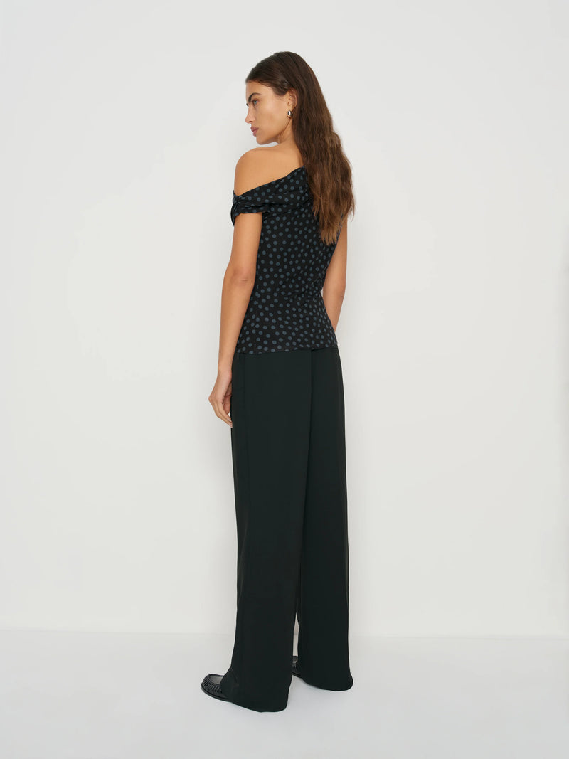 Reformation Women's Belle Knit Top, Cosmic Dot, MEDIUM-3