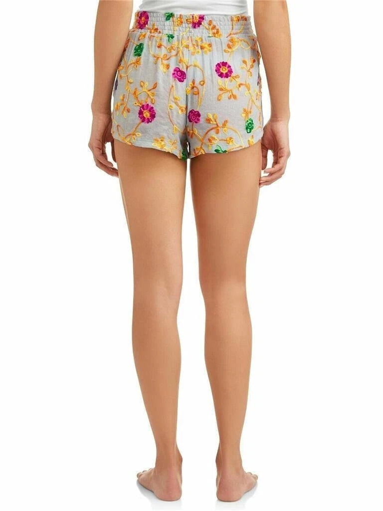 Honeydew Intimates Women's Siesta Sweetheart Embroidered Shorts MULTI FLORAL XL