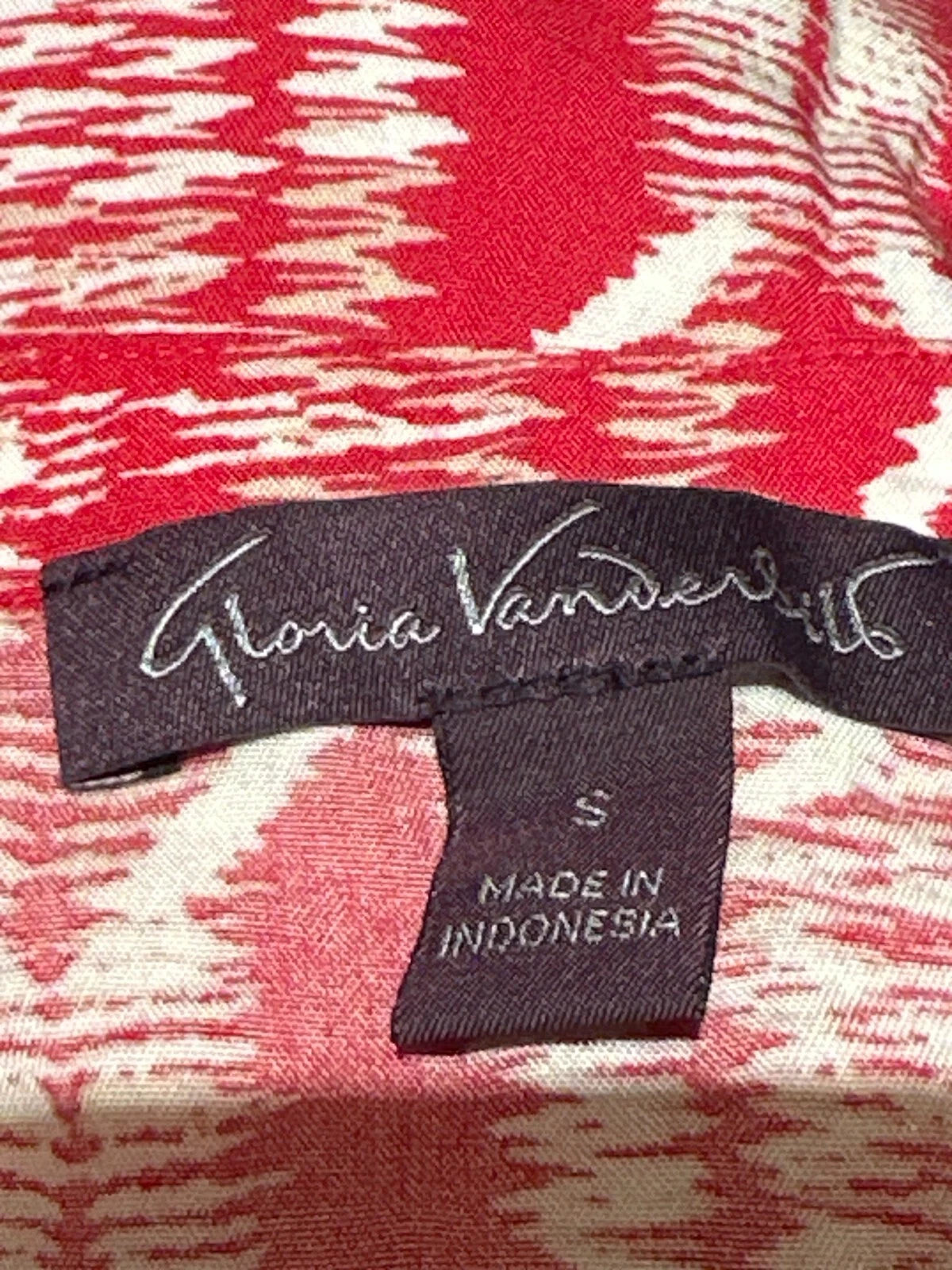 Gloria Vanderbilt Women's Nova Flutter Sleeve Blouse, WEAVING AZALEA, S