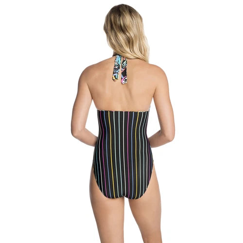Vera Bradley Women's Penelope Butterfly Reversible Halter One Piece MULTI M 8/10-2