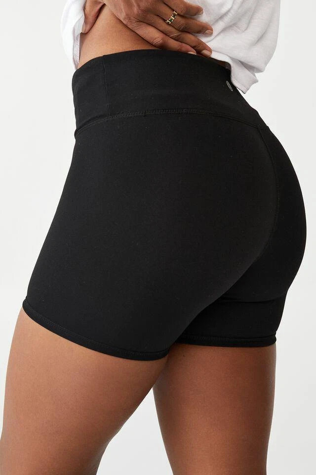 Cotton On Ladies Highwaisted Shortie Short, CORE BLACK, L