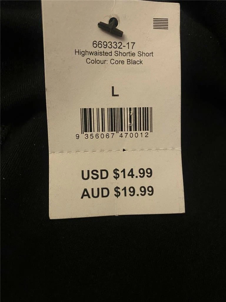 Cotton On Ladies Highwaisted Shortie Short, CORE BLACK, L-3