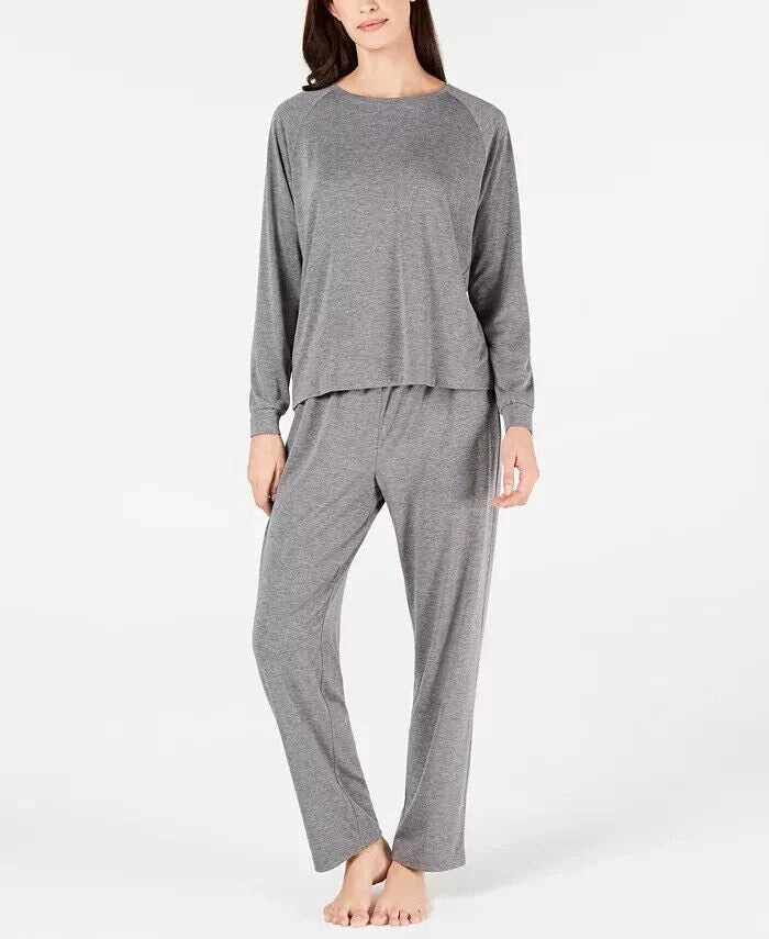 Charter Club Women's Super-Soft Knit Pajama TOP, Night-Grey Heather, M-1