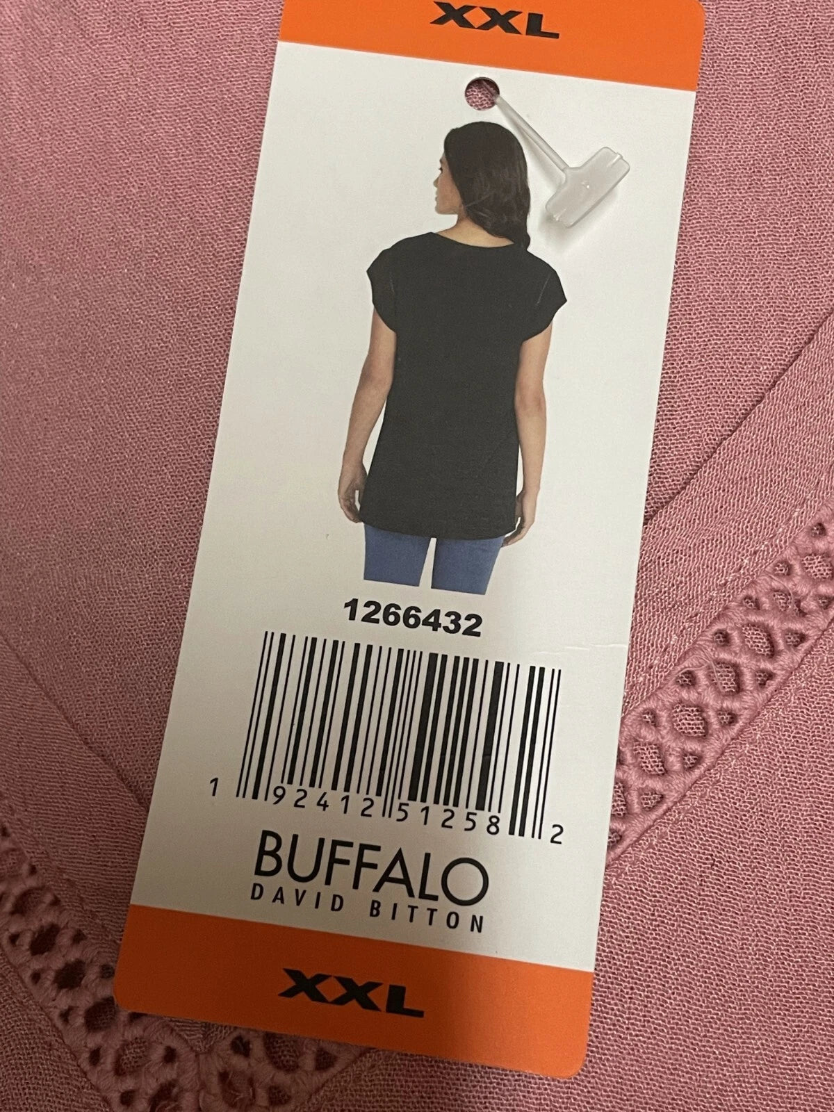 BUFFALO Ladies' V-Neck Top, PINK, XXL