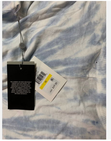 Dkny Sport Ladies Spiral Tie Dye Ruched Waist T-Shirt Dress, PALE BLUE, M-5