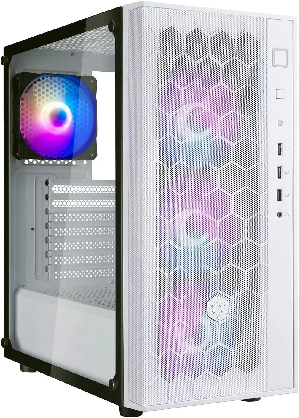 Silverstone Tech FAR1W-PRO Tempered Glass Mid Tower ATX Case with ARGB Fans