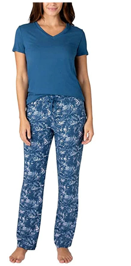 Eddie Bauer Women's Ladies' 1 Piece Pajama Top, BLUE, XL