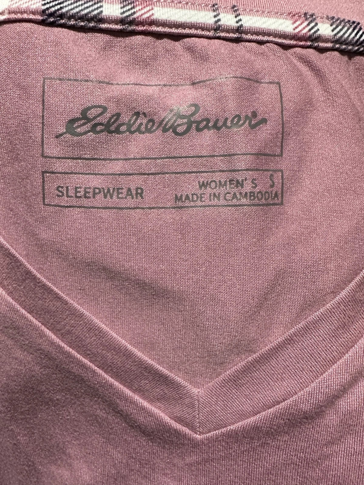 Eddie Bauer Women's Ladies' 1 Piece Pajama Top, Pink, Small