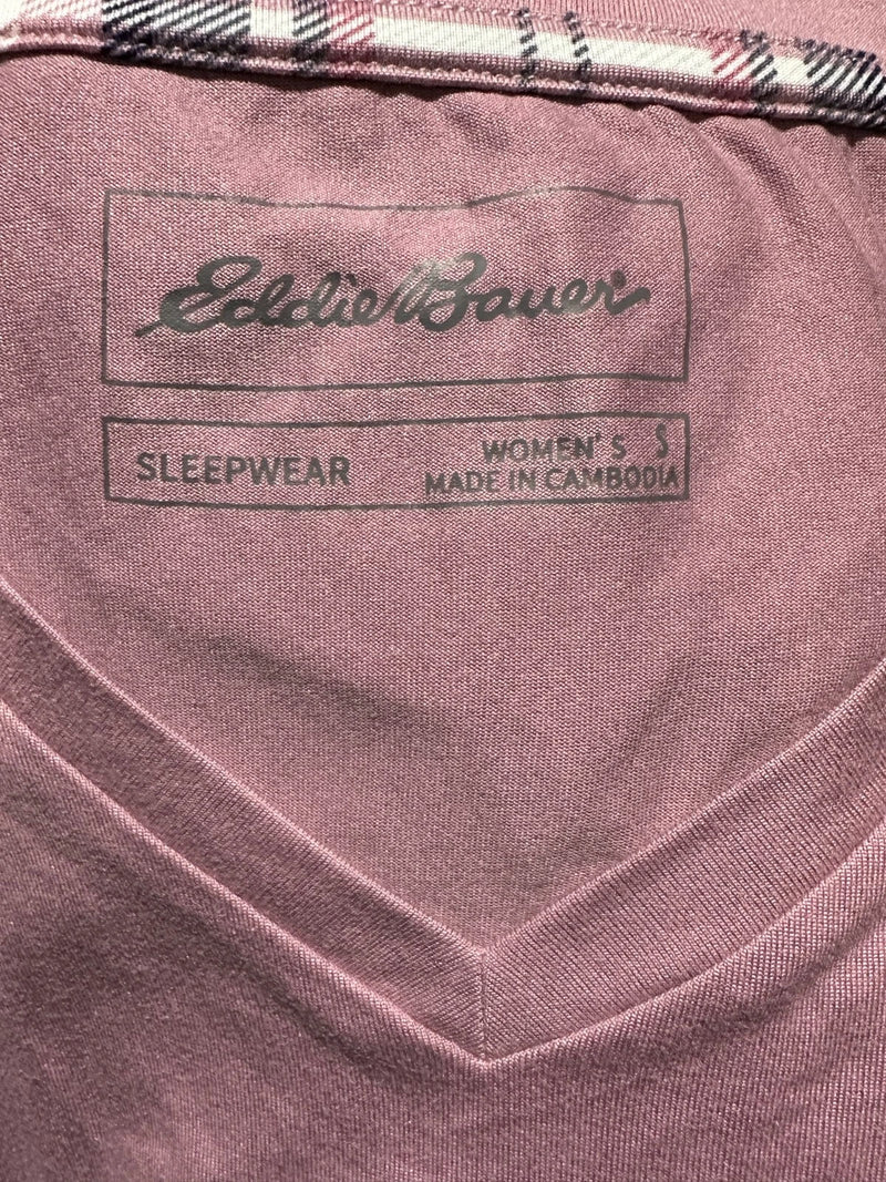 Eddie Bauer Women's Ladies' 1 Piece Pajama Top, Pink, Small-2