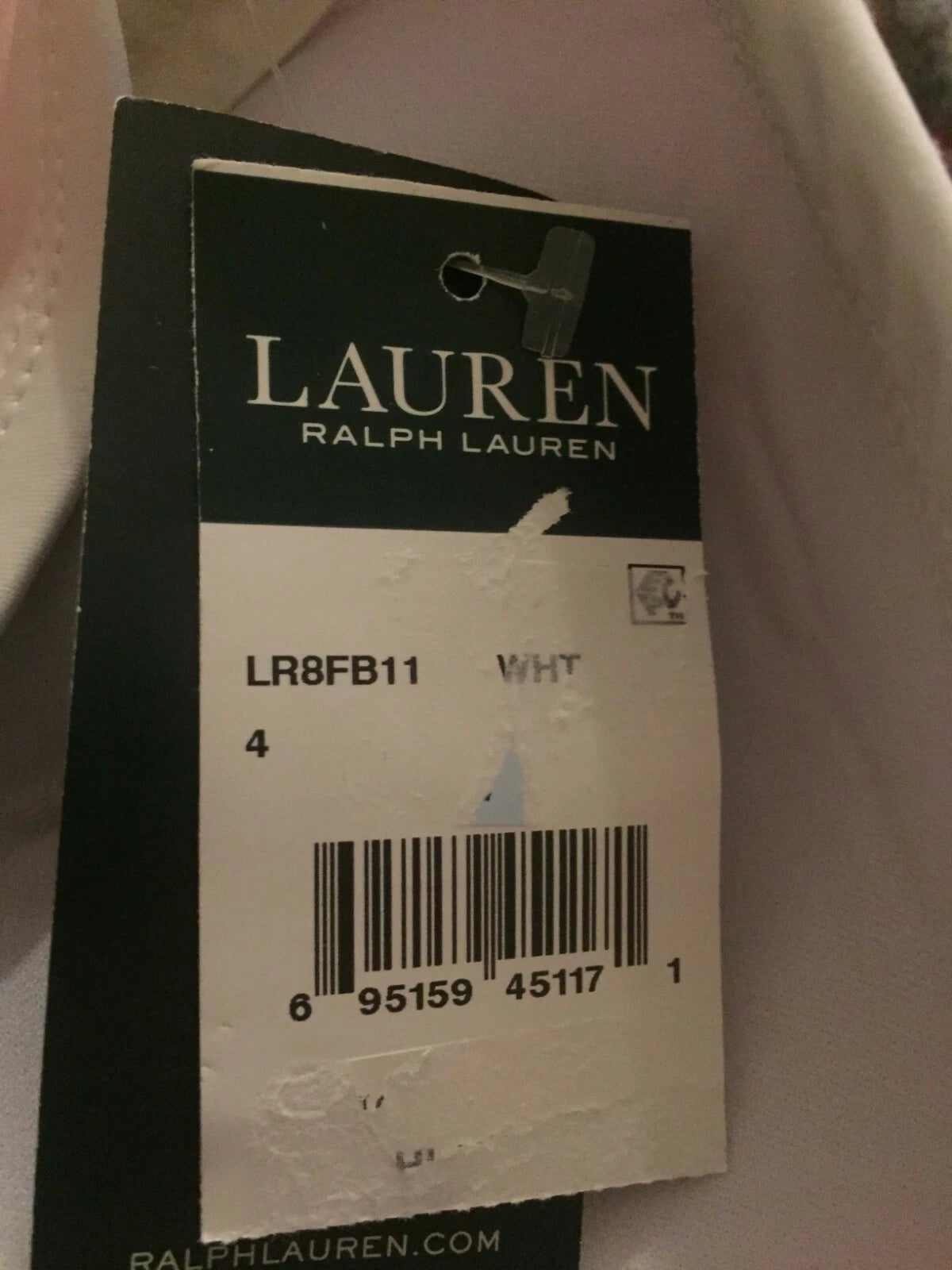 Lauren Ralph Lauren Womens Beach Club Bead Necklace One-Piece Swimsuit, WHITE, 4-3