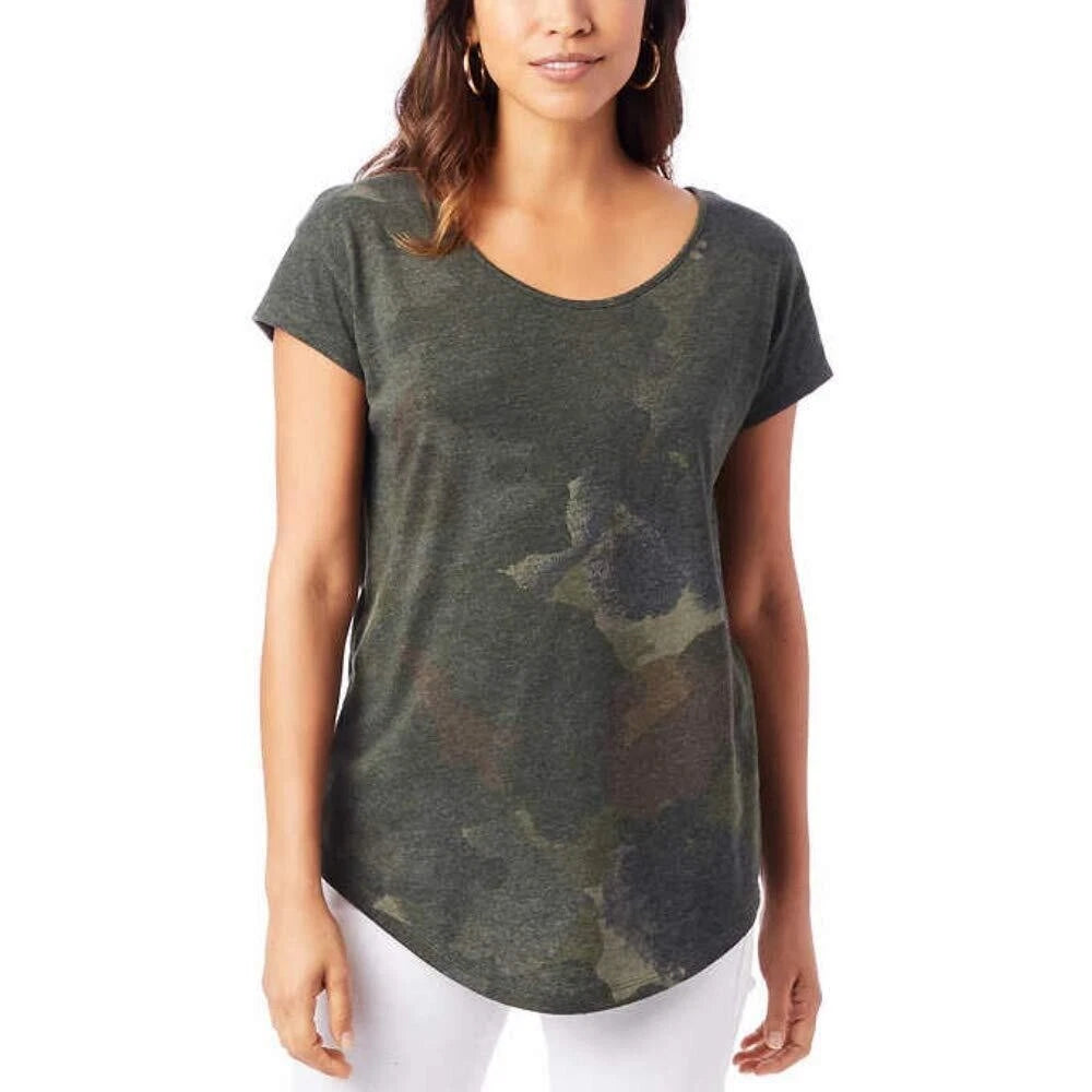Alternative Women's Origin Short-Sleeve Soft T-Shirt - Camo Dreamstate -Small