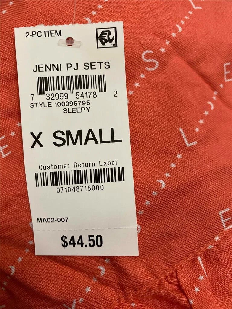 Jenni Women's Printed Tank & Shorts Pajama Set, SLEEPY, XS-3