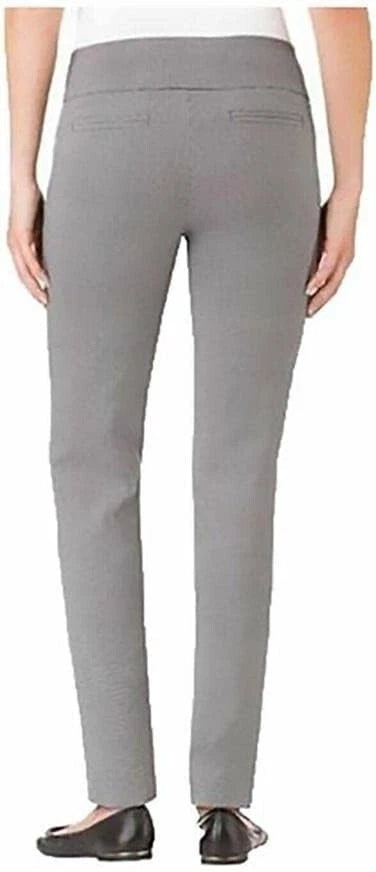 Hilary Radley Size 6 Womens Sits Below Waist Slim Leg Dress Pant, Black Combo