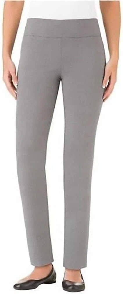 Hilary Radley Size 6 Womens Sits Below Waist Slim Leg Dress Pant, Black Combo-1