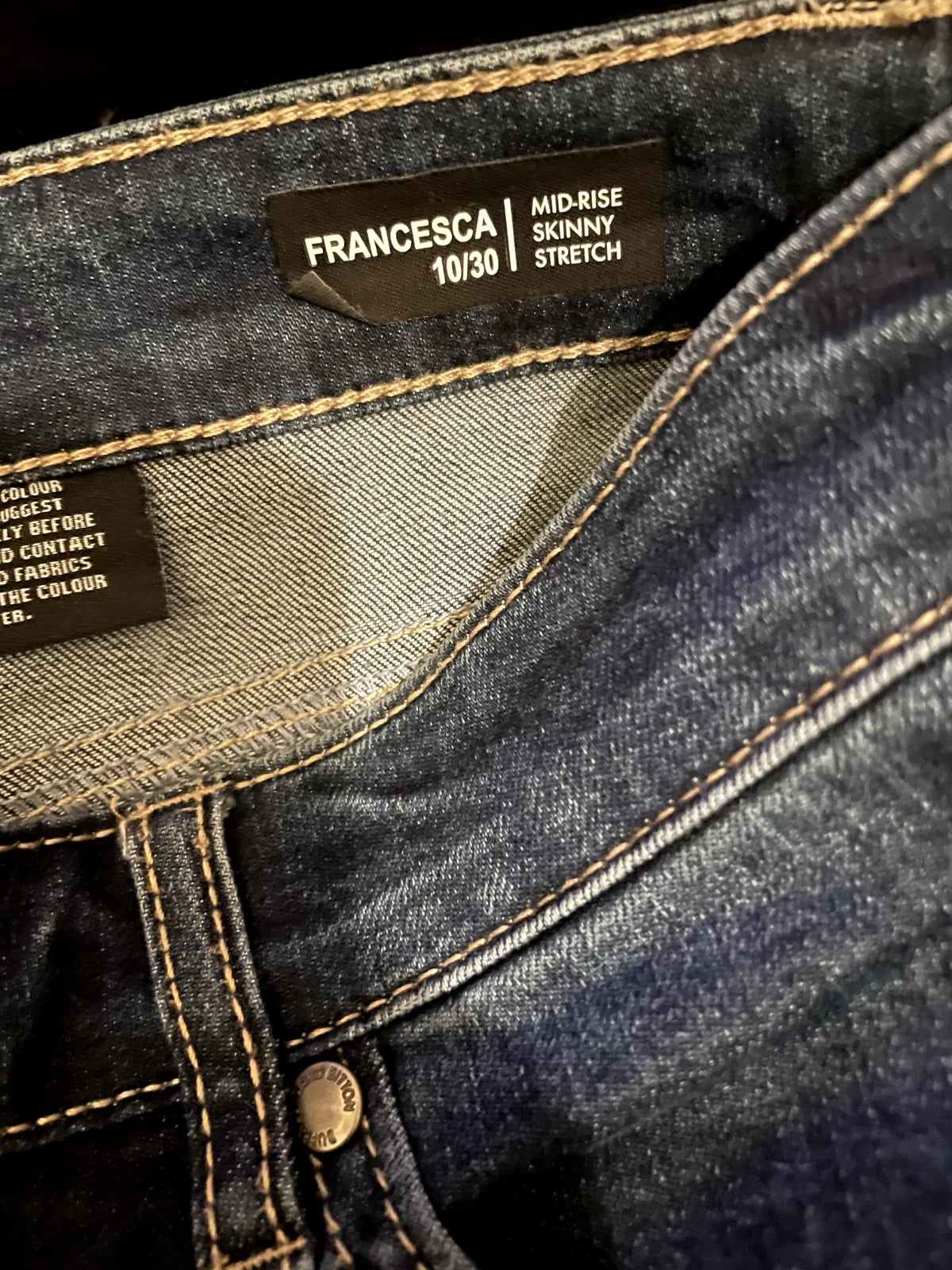 BUFFALO DAVID BITTON Womens "Francesca" Skinny Stretch Jean, BLUE, 10/30