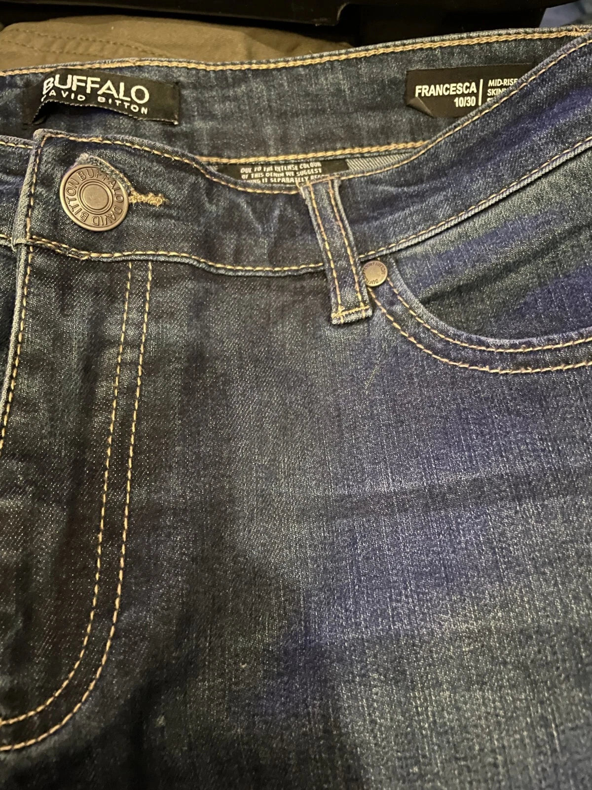 BUFFALO DAVID BITTON Womens "Francesca" Skinny Stretch Jean, BLUE, 10/30-3