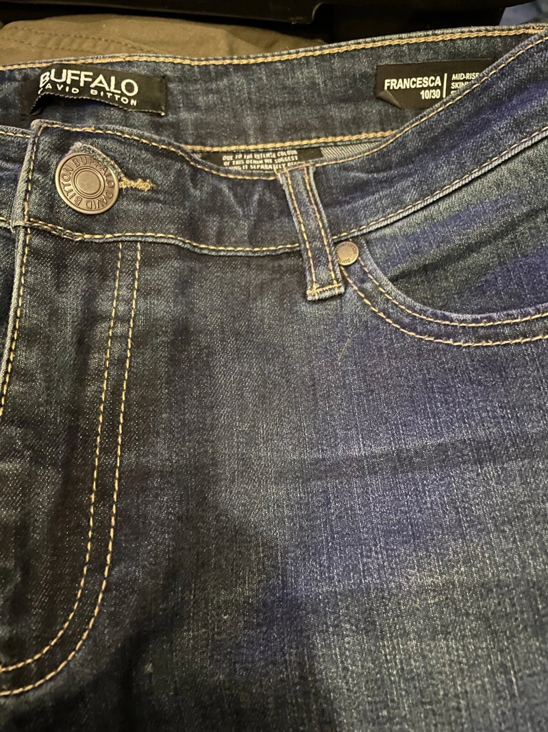 BUFFALO DAVID BITTON Womens "Francesca" Skinny Stretch Jean, BLUE, 10/30-3