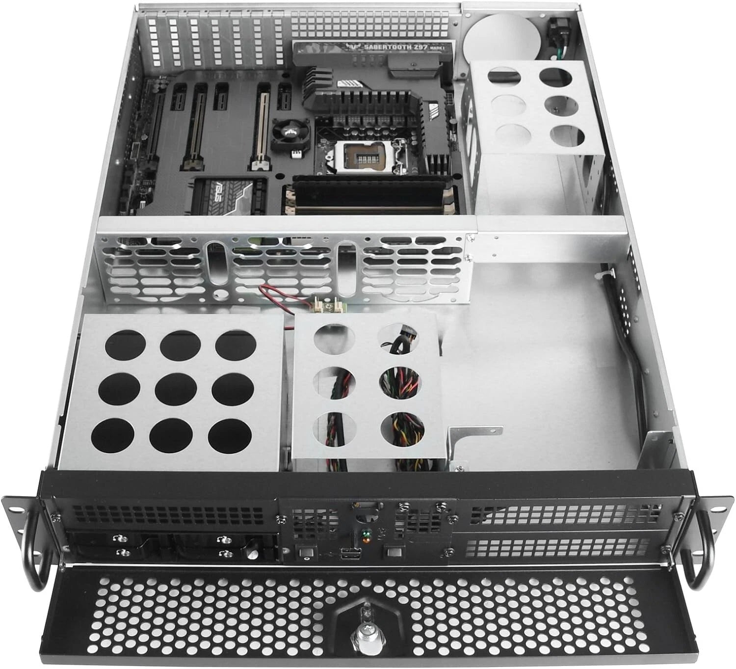 SilverStone Technology 2U ATX Rackmount Server Case with Dual 5.25" Bays (RM201B-3