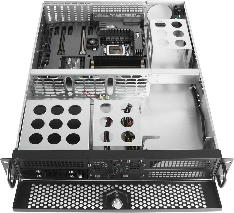 SilverStone Technology 2U ATX Rackmount Server Case with Dual 5.25" Bays (RM201B-3