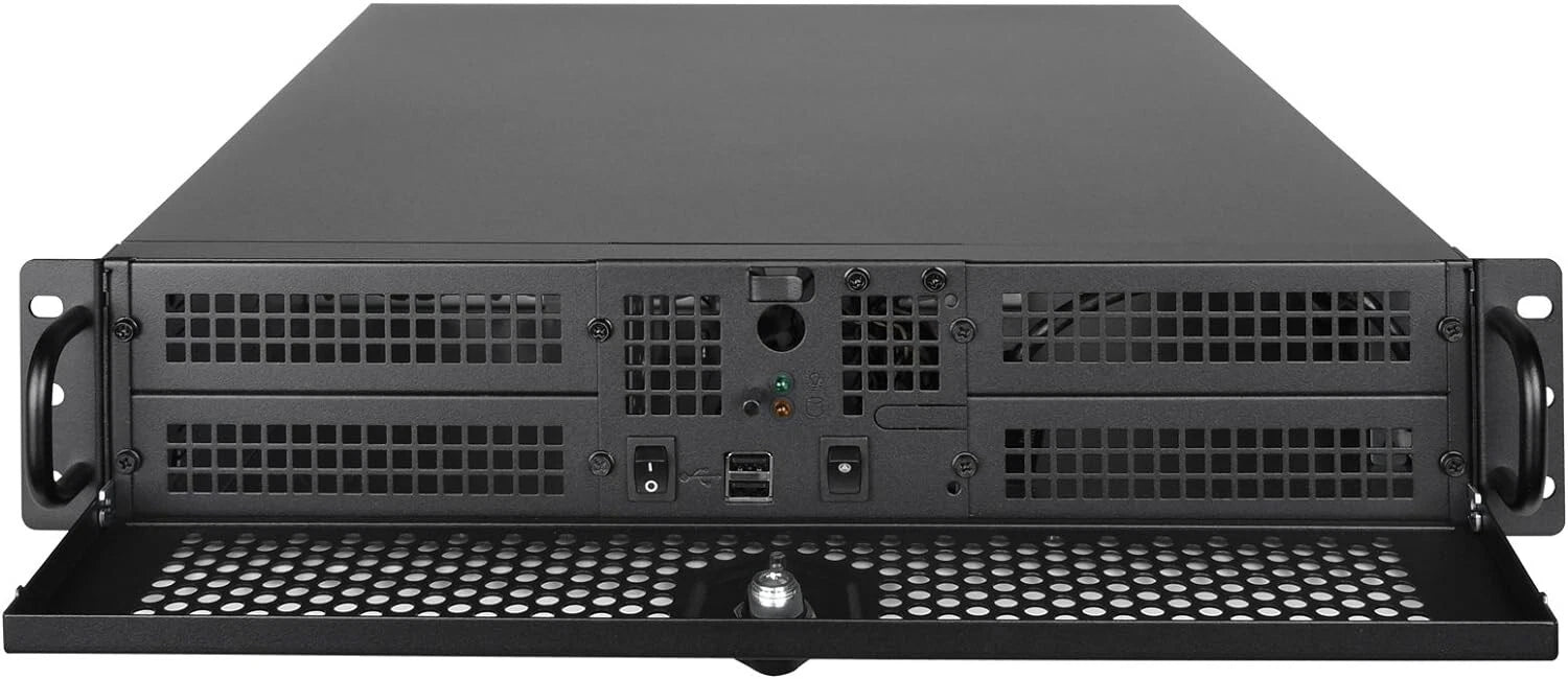 SilverStone Technology 2U ATX Rackmount Server Case with Dual 5.25" Bays (RM201B-2