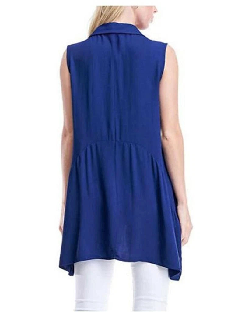 Fever Ladies' Sleeveless Blouse (Blue, XS)