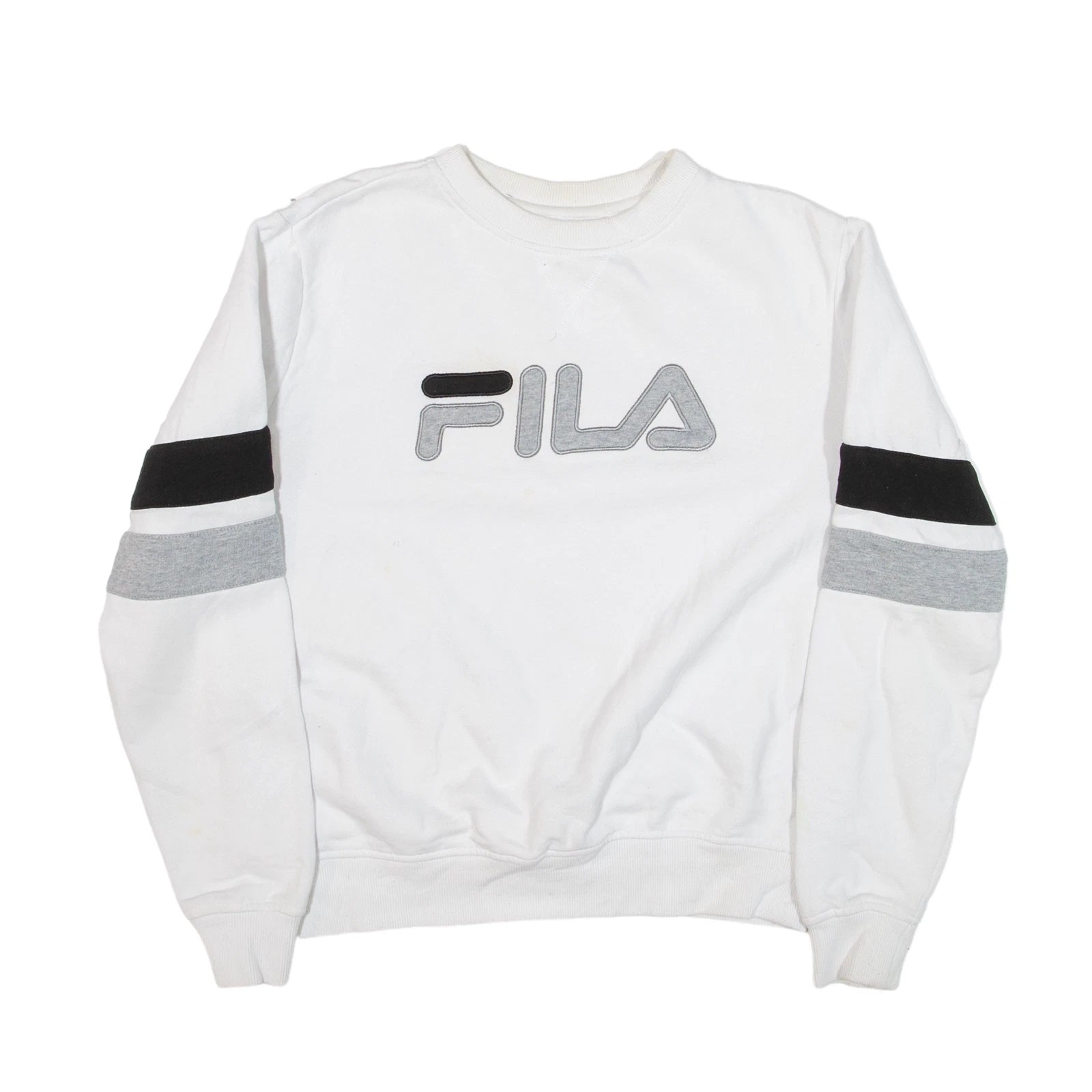 Fila Womens Natalie Crewneck Sweatshirt Pullover, WHITE, S