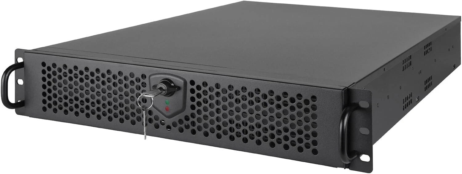 SilverStone Technology 2U ATX Rackmount Server Case with Dual 5.25" Bays (RM201B-1