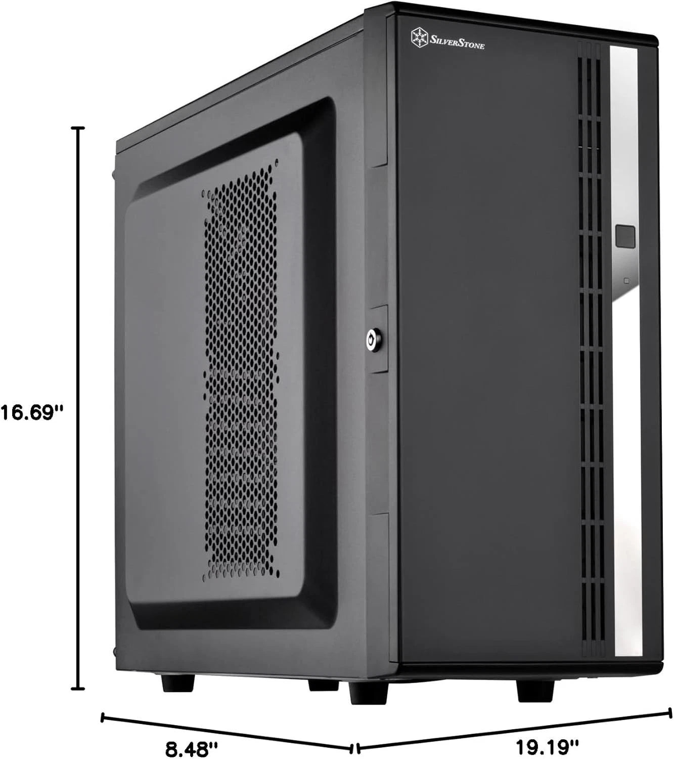 SilverStone Technology CS380 8-Bay Compact ATX Tower case, CS380B-X V2.0, Black