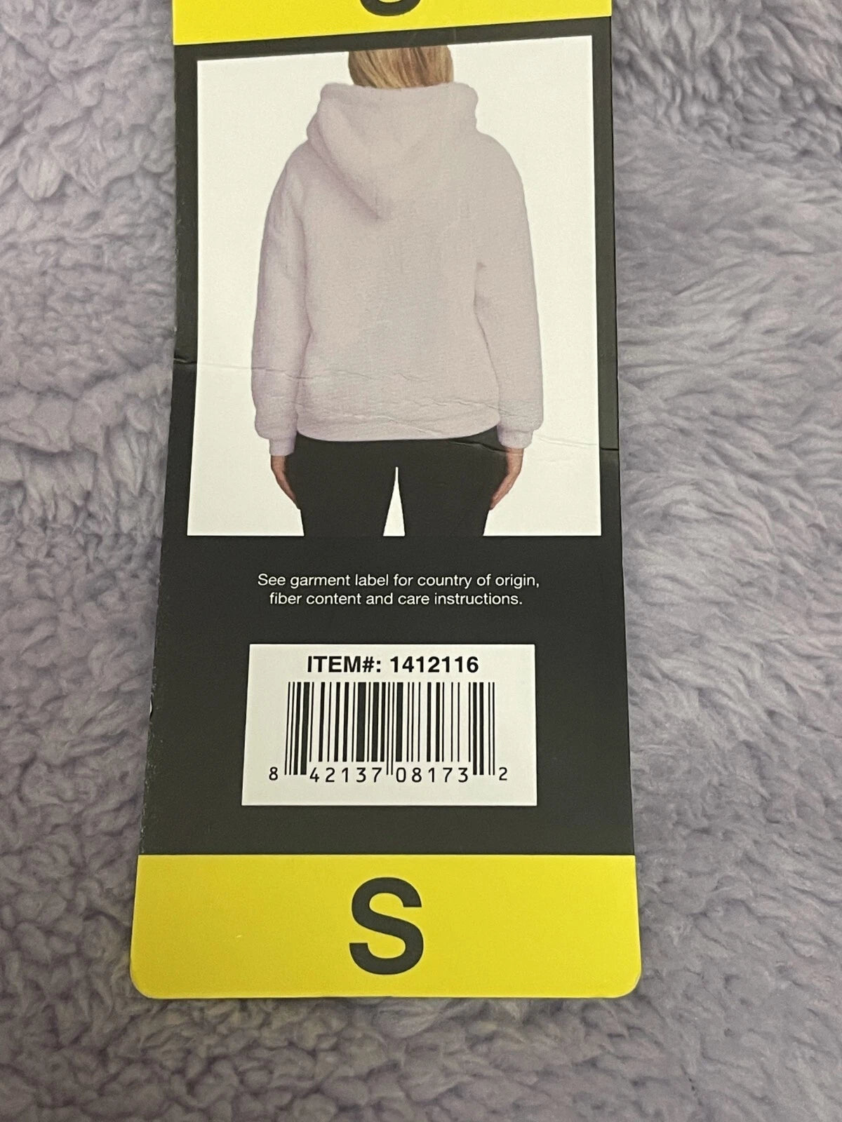 Lukka Lux Womens Cozy Fleece Lined Hoodie Sweater, Purple, S