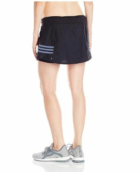 adidas Womens Response Running Skort, BLACK-GREY, XL