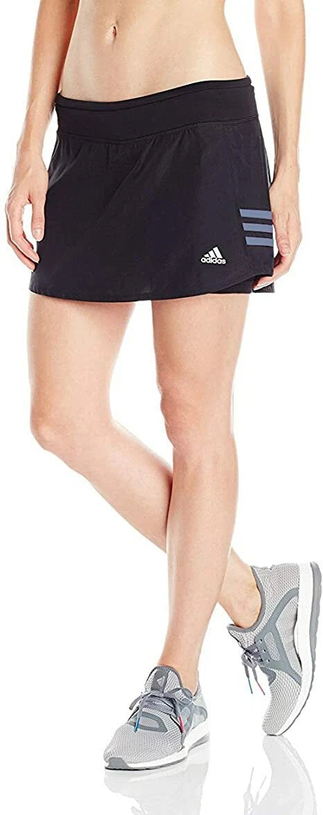 adidas Womens Response Running Skort, BLACK-GREY, XL