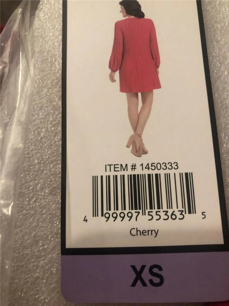 Hilary Radley Ladies' Pleated Dress, CHERRY, XS-2