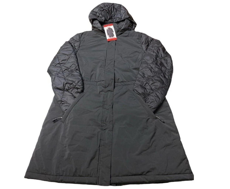 32 DEGREES Heat Women's Puffer Hoodie Jacket, BLACK, Medium-2