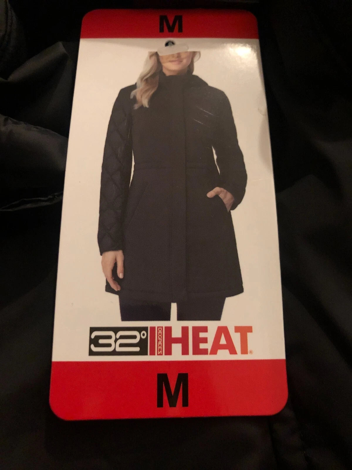 32 DEGREES Heat Women's Puffer Hoodie Jacket, BLACK, Medium-5