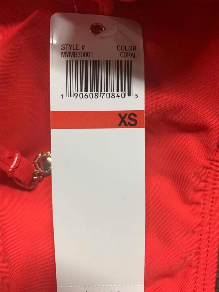 Anne Cole Womens Alex Hipster Side Tie Swim Bottom Separates Orange XS-2