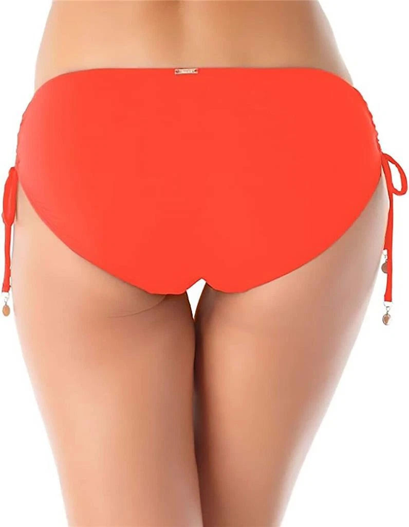 Anne Cole Womens Alex Hipster Side Tie Swim Bottom Separates Orange XS-3