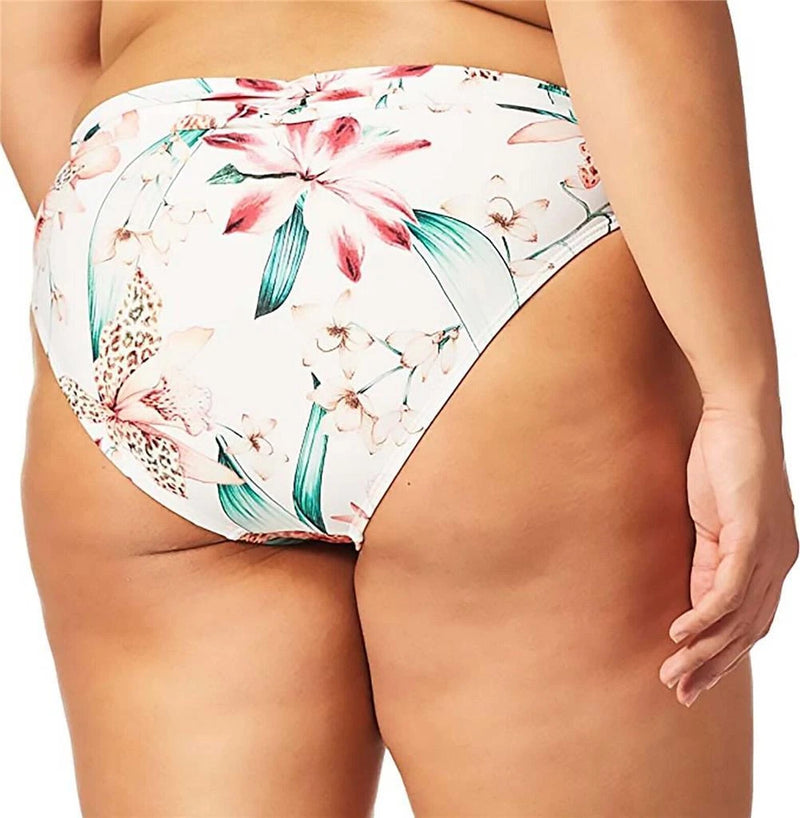 La Blanca Women's Standard Shirred Band Hipster Swimsuit Bottom, White, 10-3
